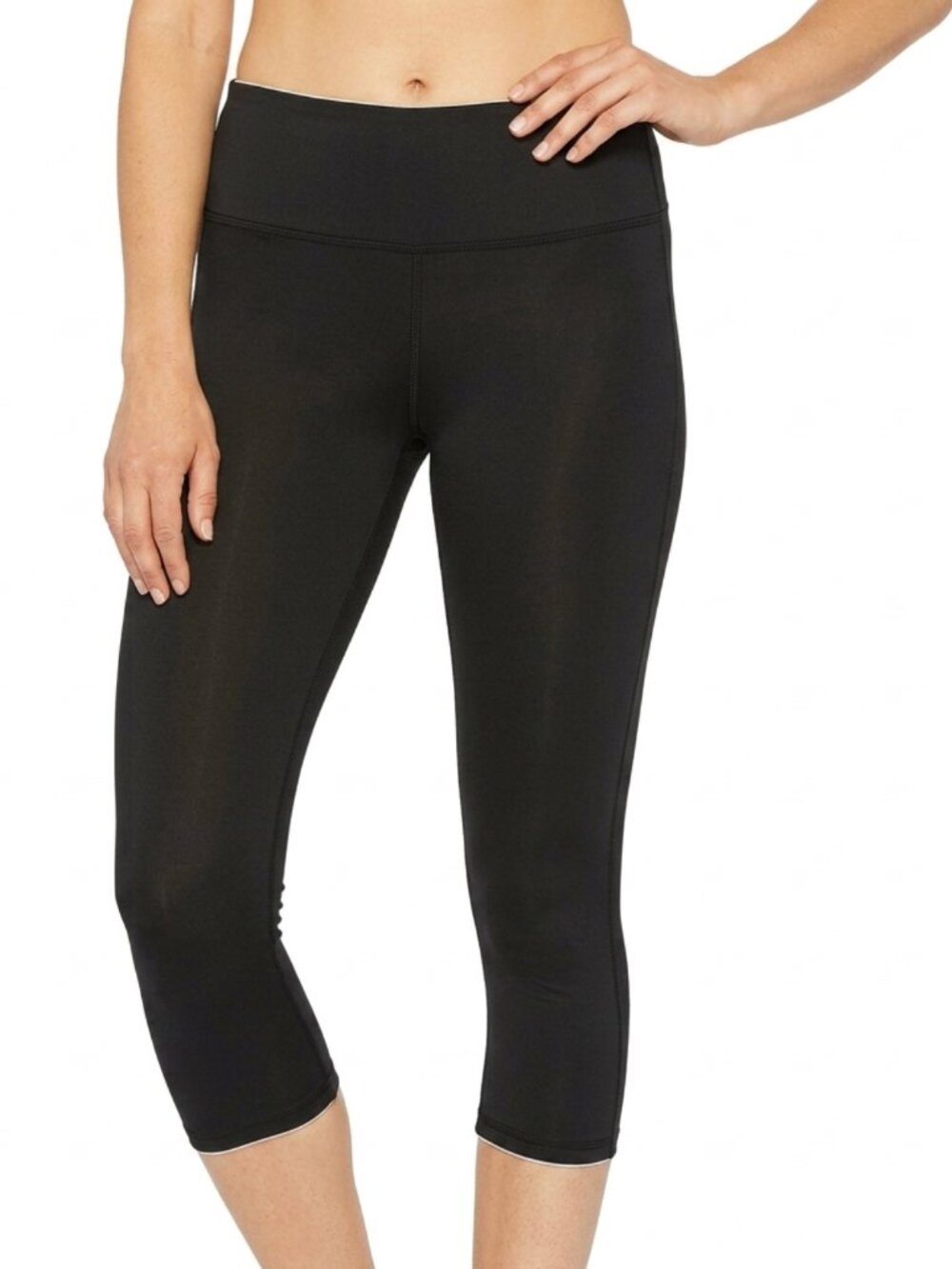 COPPER FIT Essential Energy Capri Leggings Black Compression Leggings Capris L